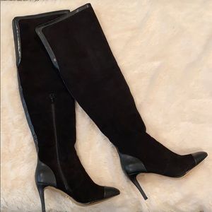 Black over the knee boots